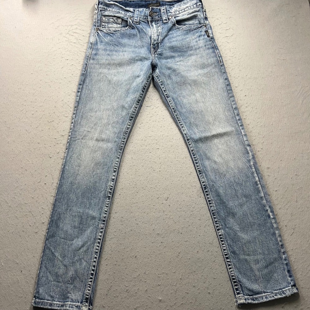 Silver Jeans Co Eddie Relaxed Tapered Light Wash Denim Jean W31 L34 M42995SMC230